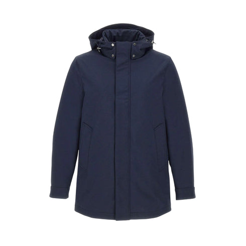 Woolrich Parka lungo Parka Uomo Barrow in softshell S A25 - WOOLRICHCFWOOU2017MRUT3496 - 3989 - S - Francavilla Moda